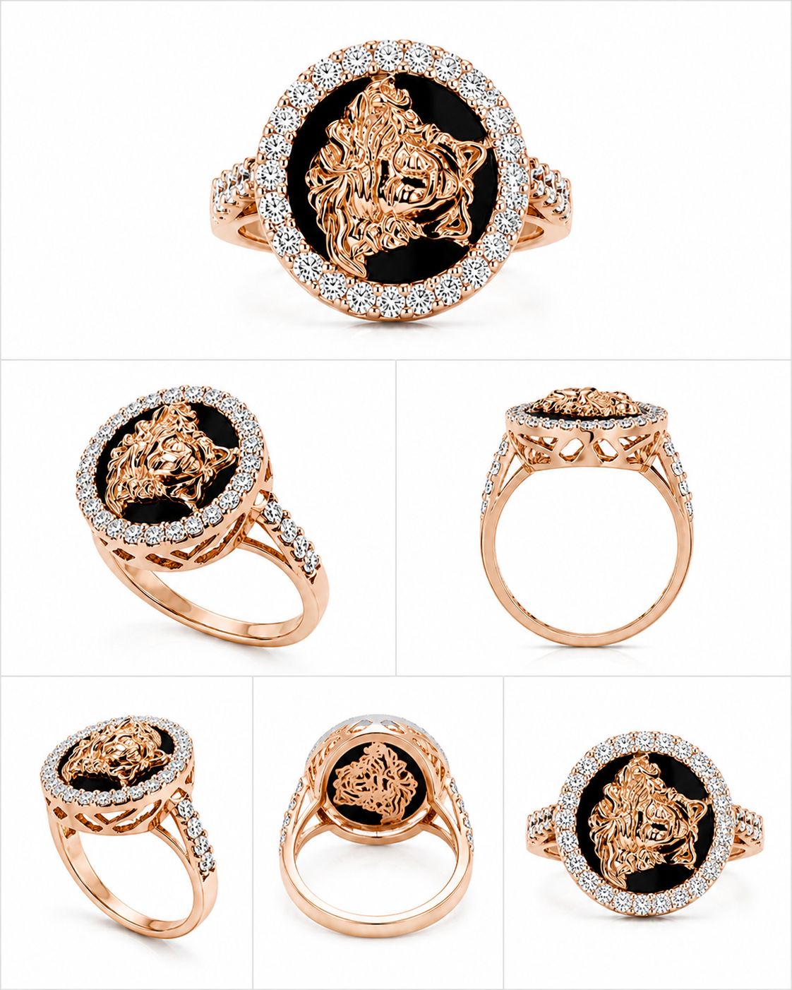 14KT NATURAL DIAMOND RING