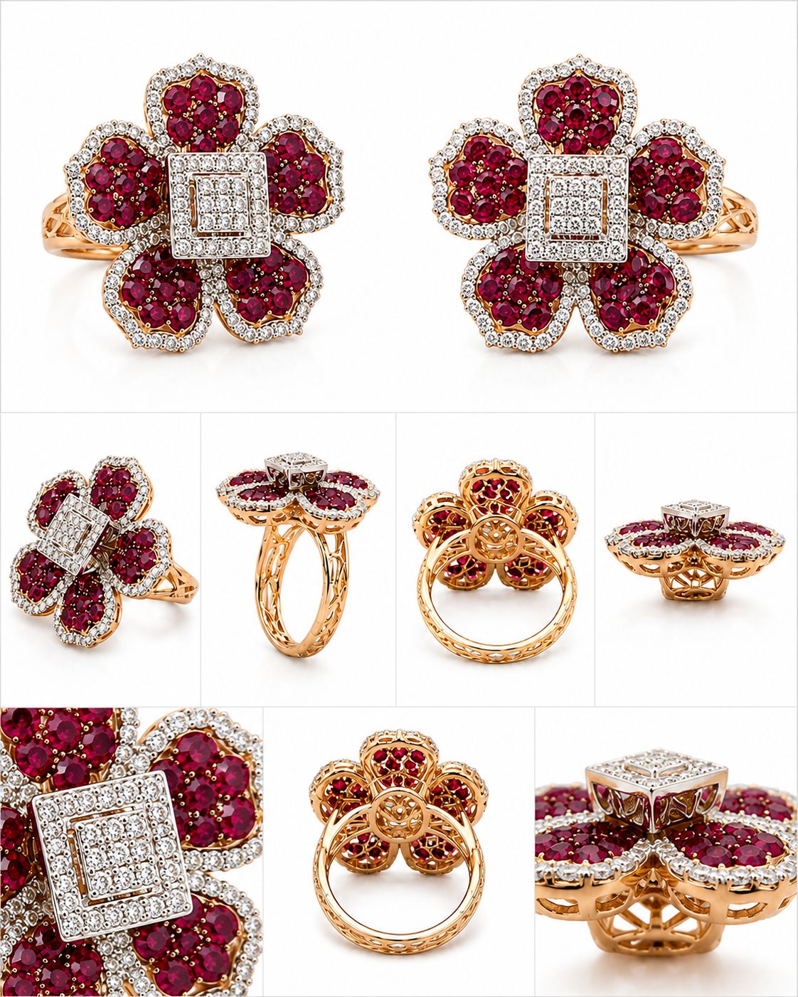 14KT NATURAL DIAMOND RING