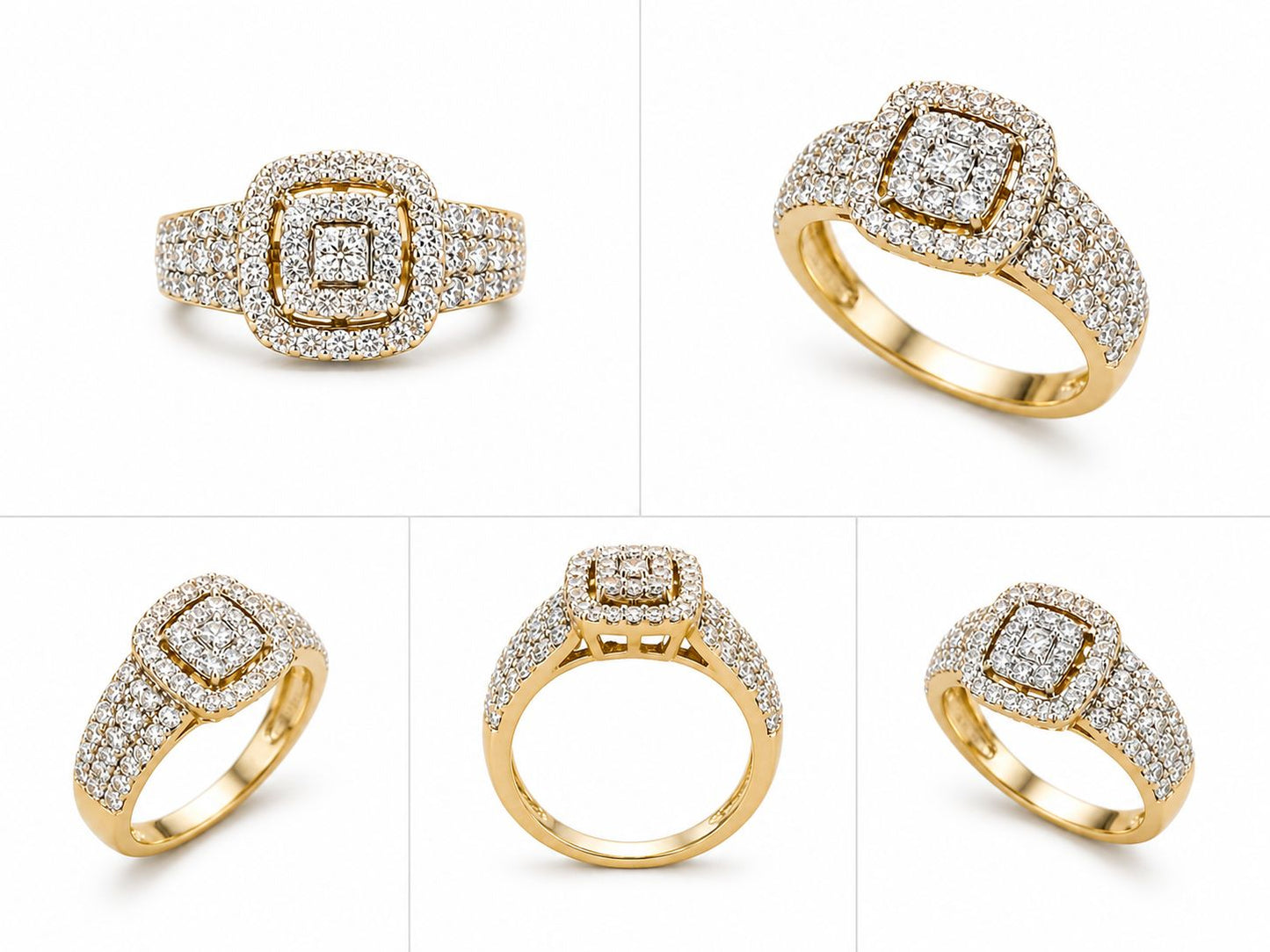 14KT NATURAL DIAMOND RING