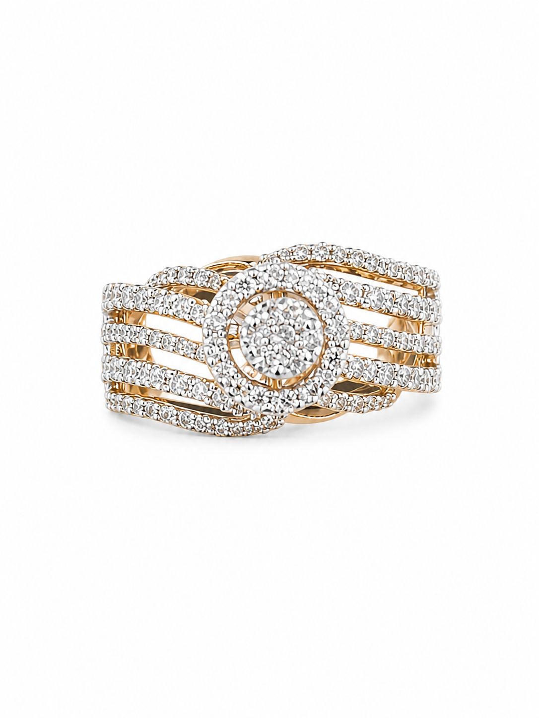 14KT NATURAL DIAMOND RING