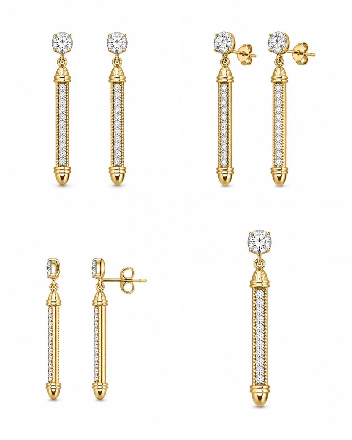 9KT NATURAL DIAMOND EARRING
