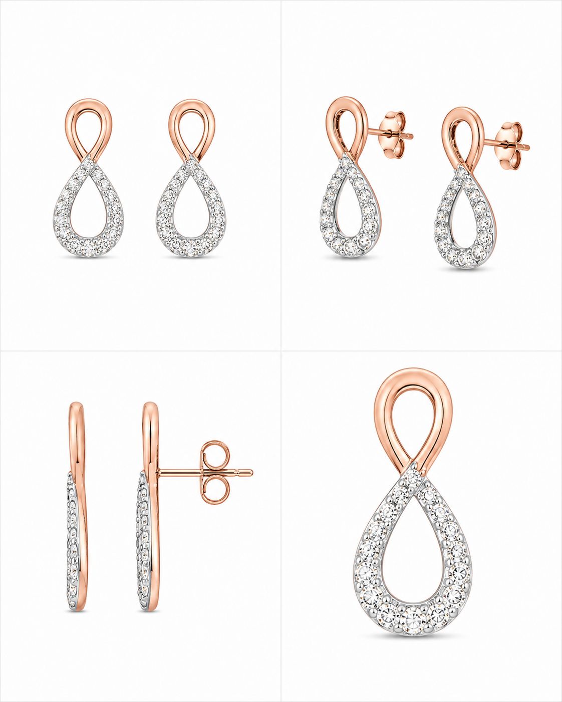 9KT NATURAL DIAMOND EARRING