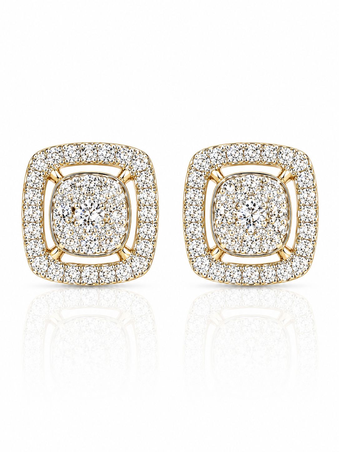 14KT NATURAL DIAMOND EARRING