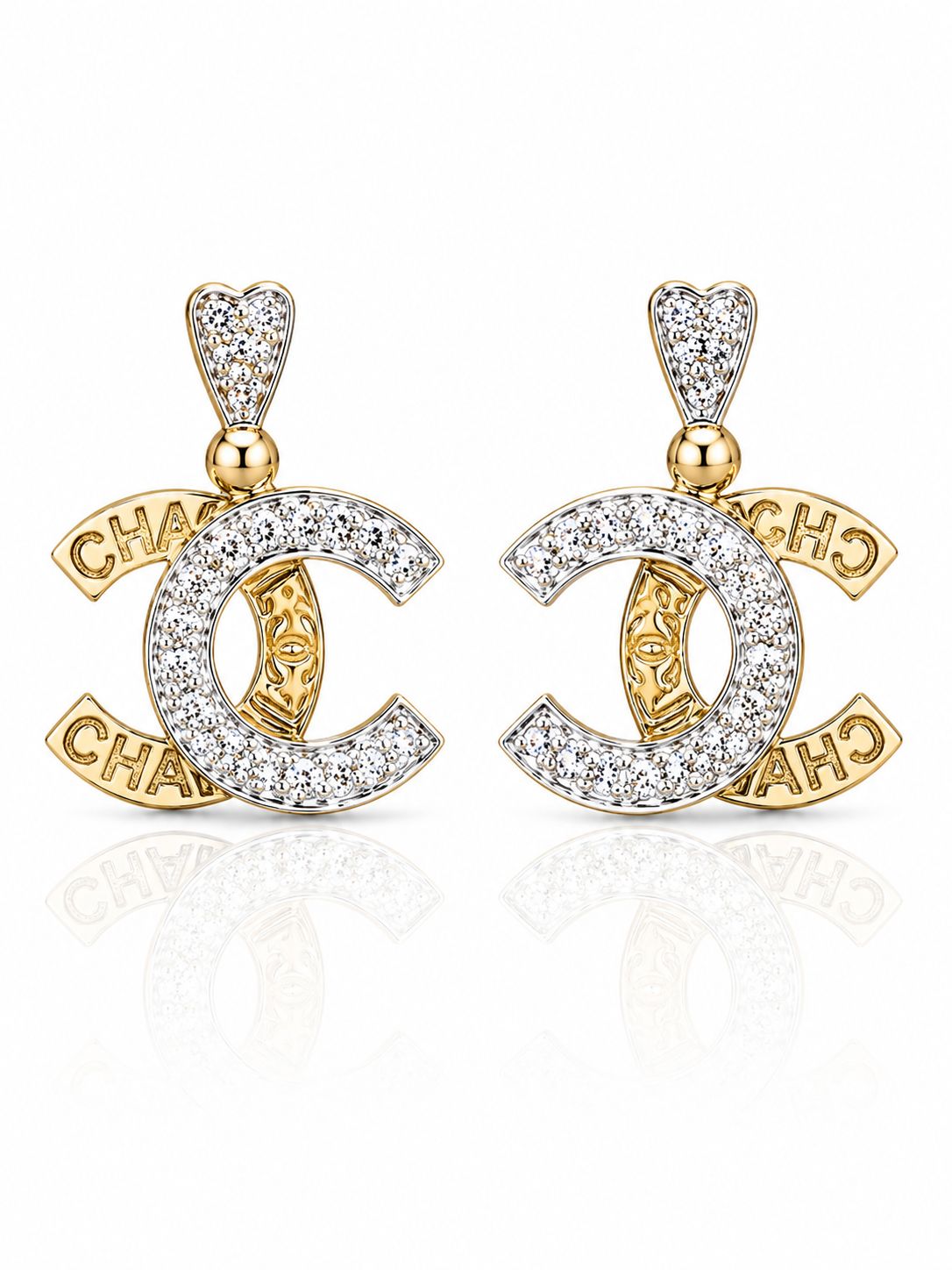 14KT NATURAL DIAMOND EARRING