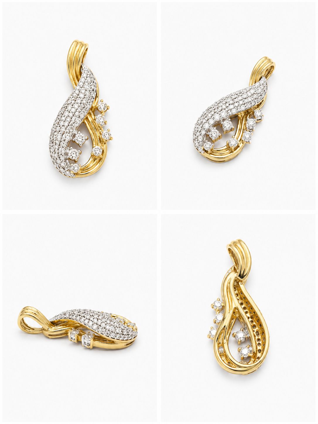 9KT NATURAL DIAMOND PENDANT