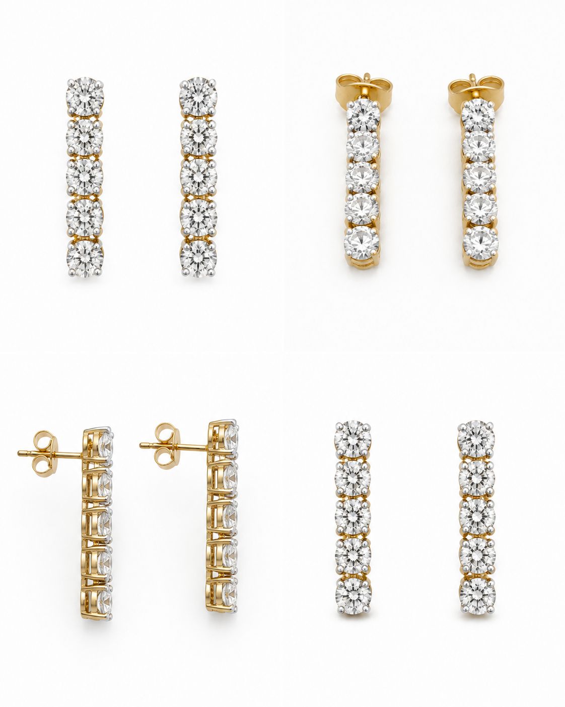 9KT LAB GROWN DIAMOND EARRING
