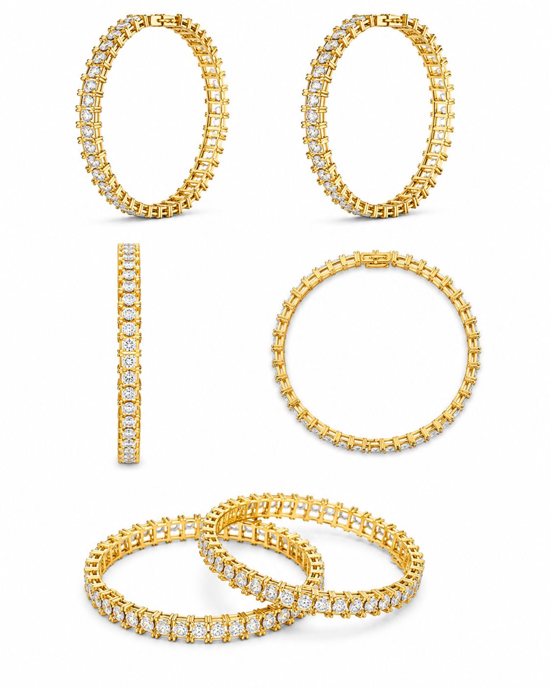 9KT LAB GROWN DIAMOND BANGLE