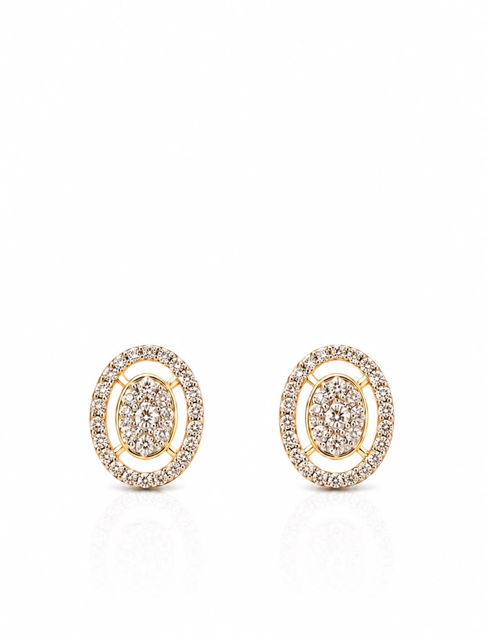 14KT NATURAL DIAMOND EARRING