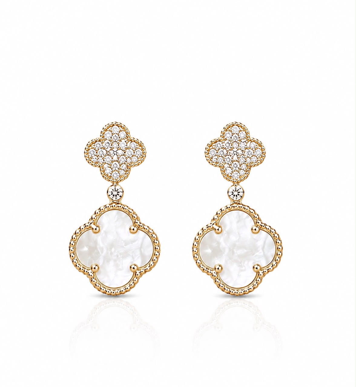 14KT NATURAL DIAMOND EARRING