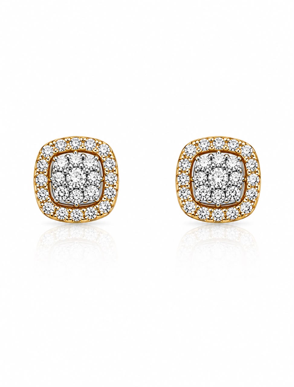 14KT NATURAL DIAMOND EARRING