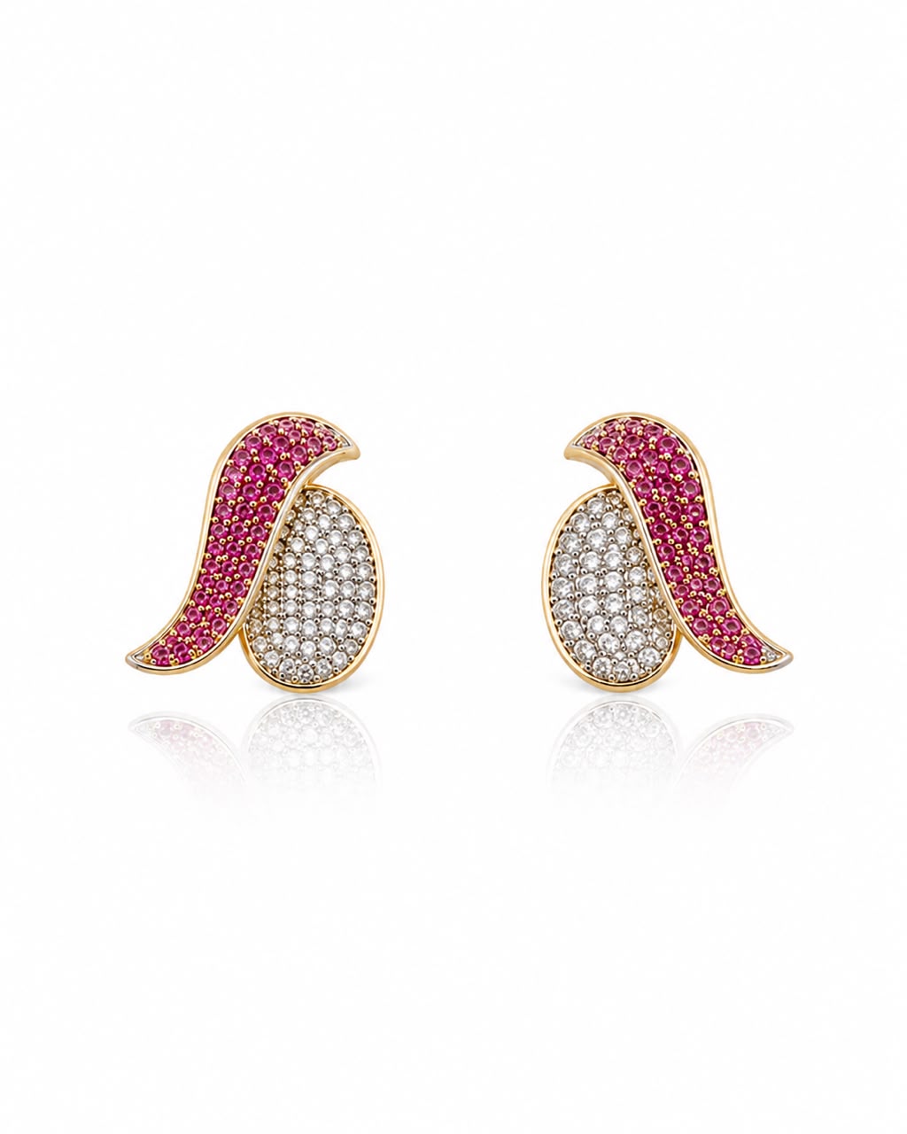 14KT NATURAL DIAMOND EARRING