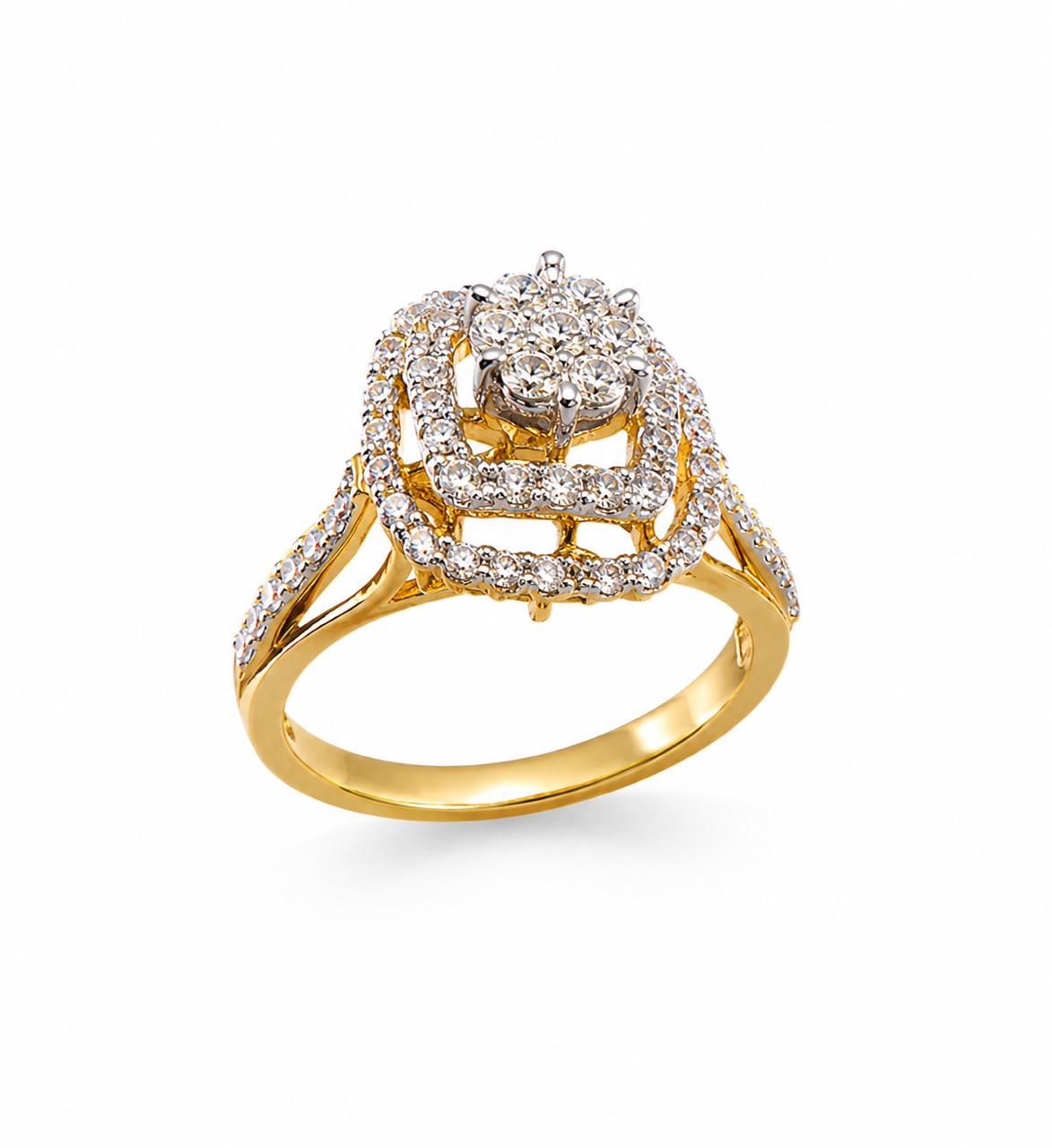 14KT NATURAL DIAMOND RING
