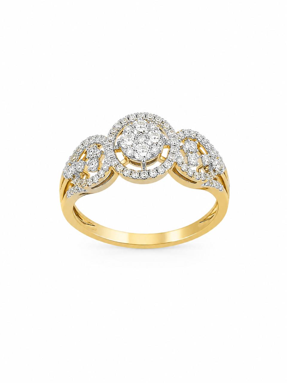 14KT NATURAL DIAMOND RING