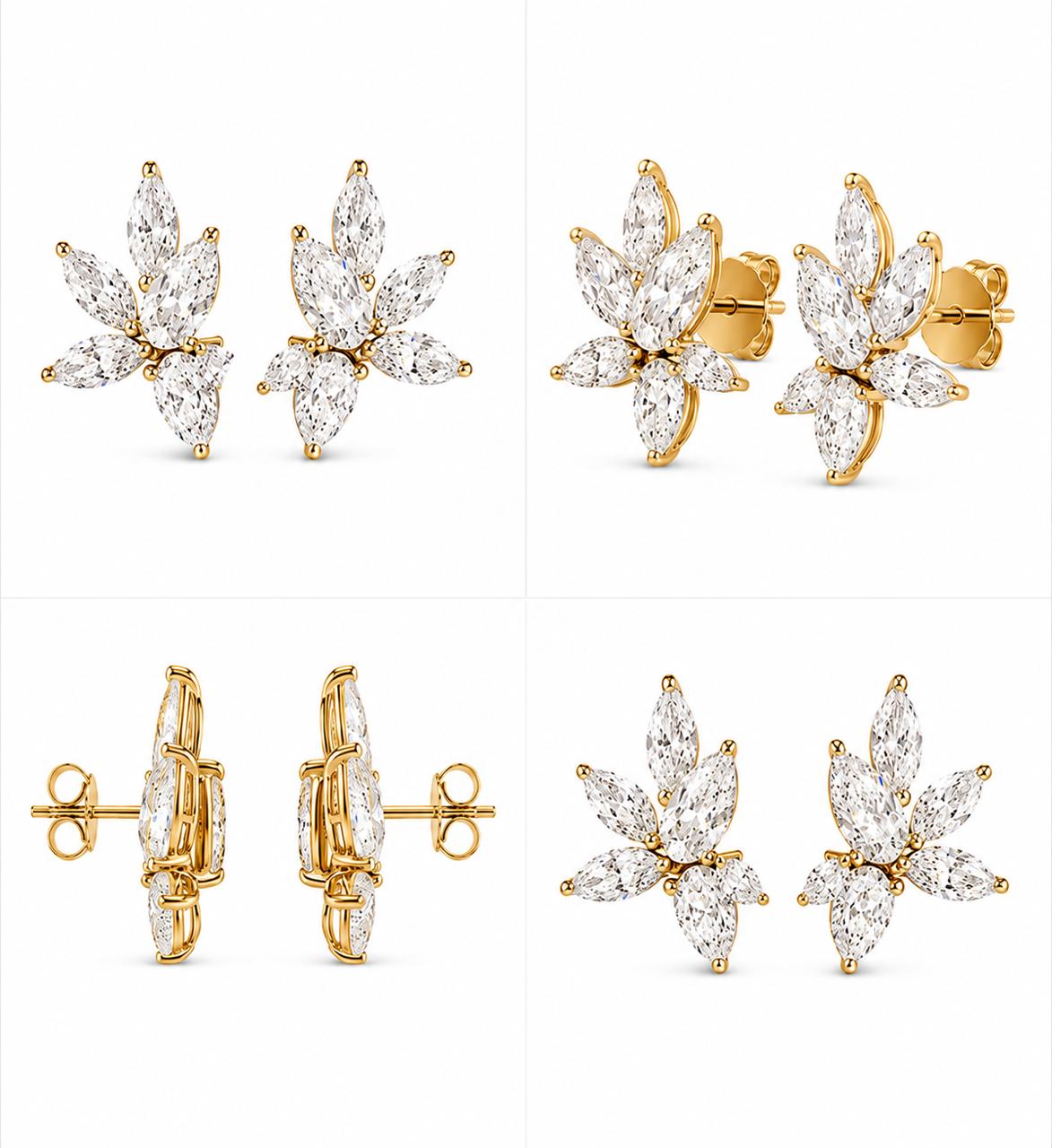 9KT LAB GROWN DIAMOND EARRING
