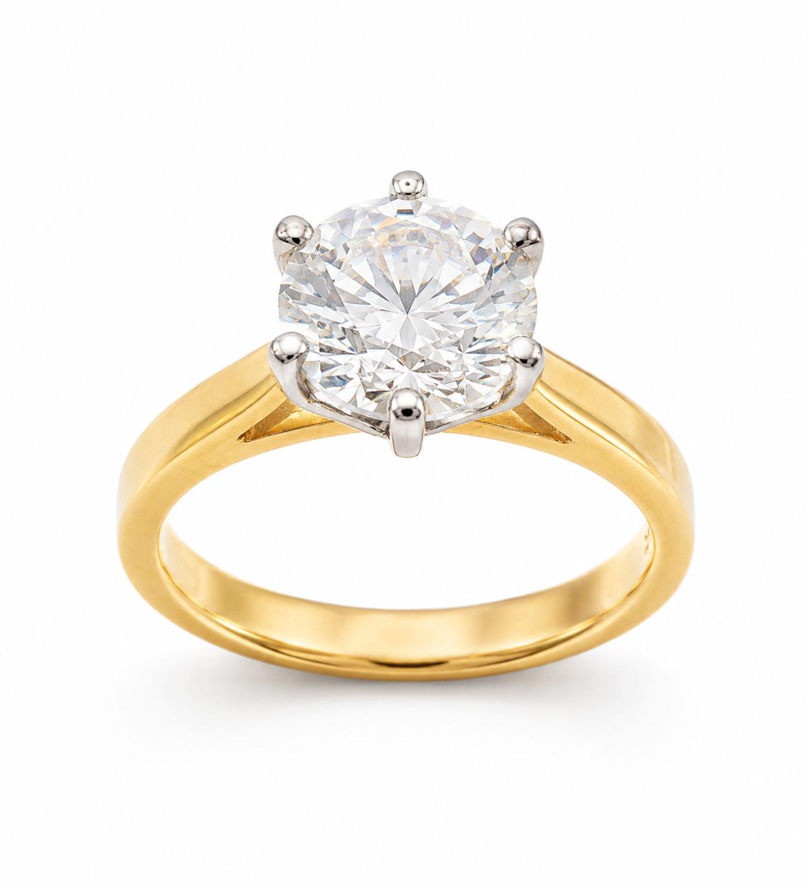 9KT LAB GROWN DIAMOND RING