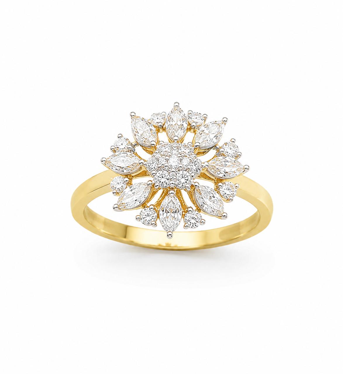 9KT LAB GROWN DIAMOND RING