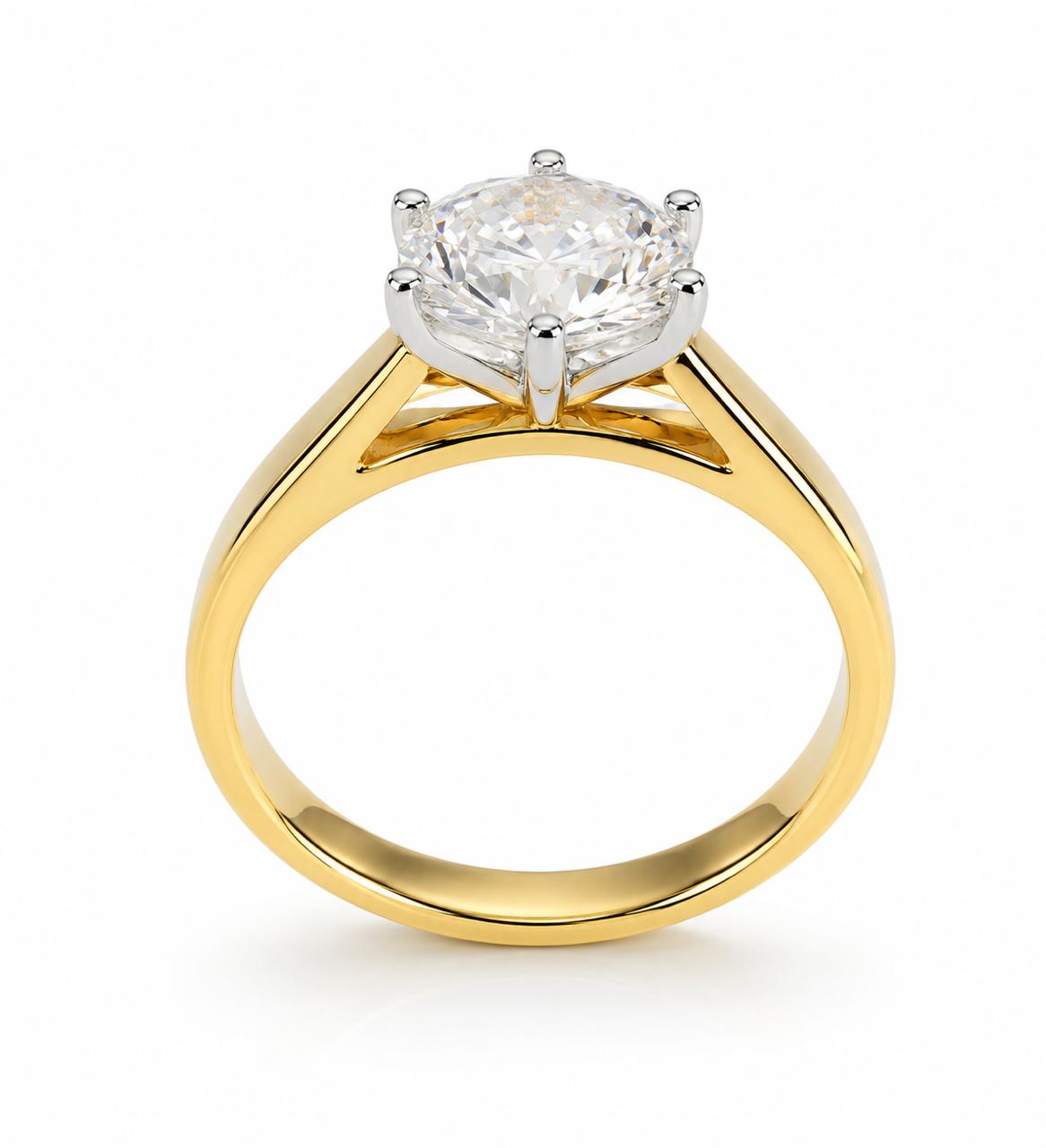 9KT LAB GROWN DIAMOND RING