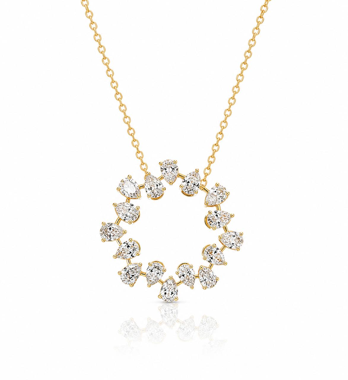 9KT LAB GROWN DIAMOND PENDANT