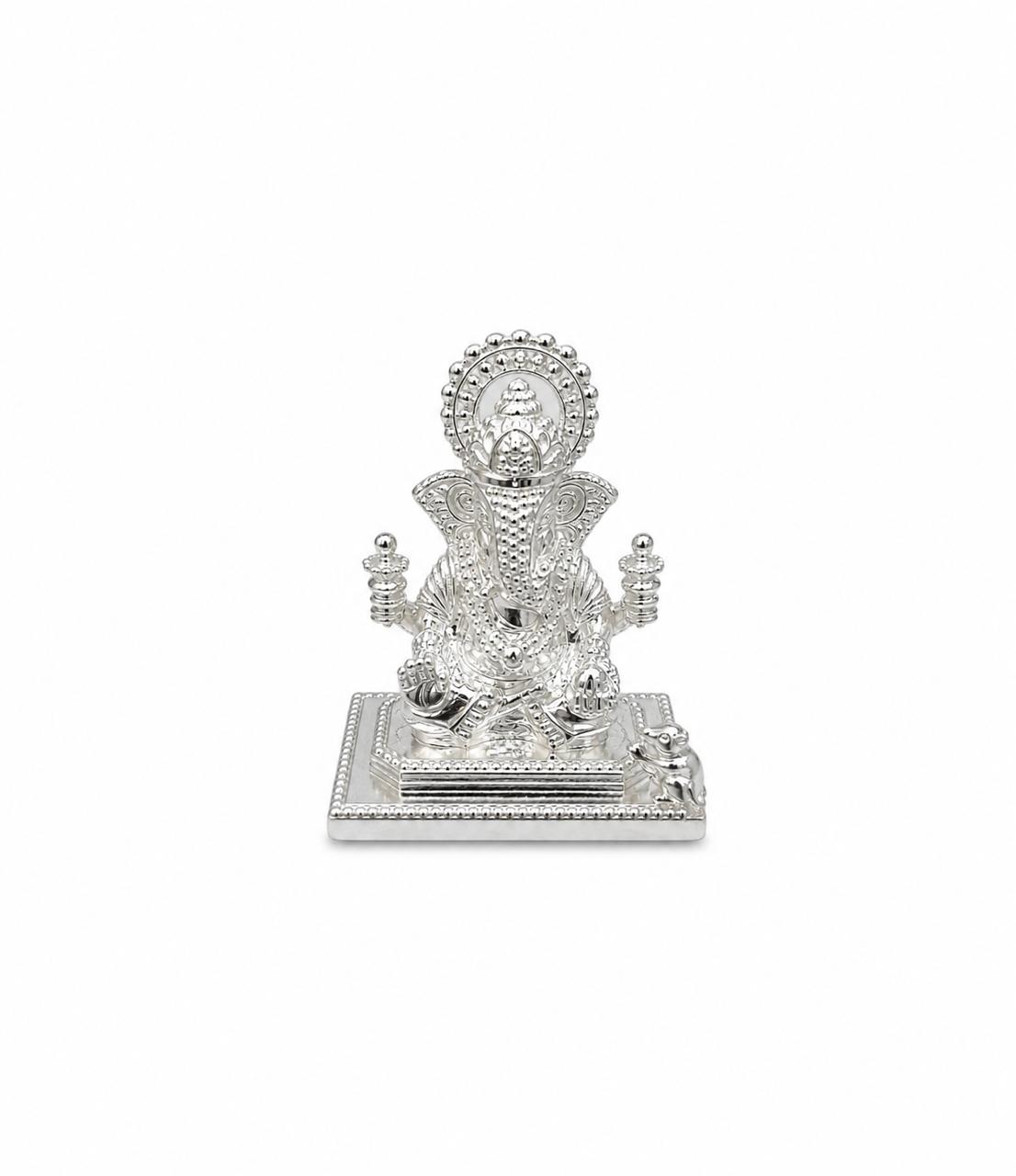 925 SOLID SILVER GANPATI MURTI