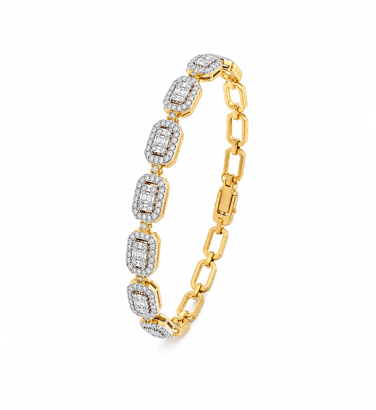 14KT NATURAL DIAMOND BRACELET