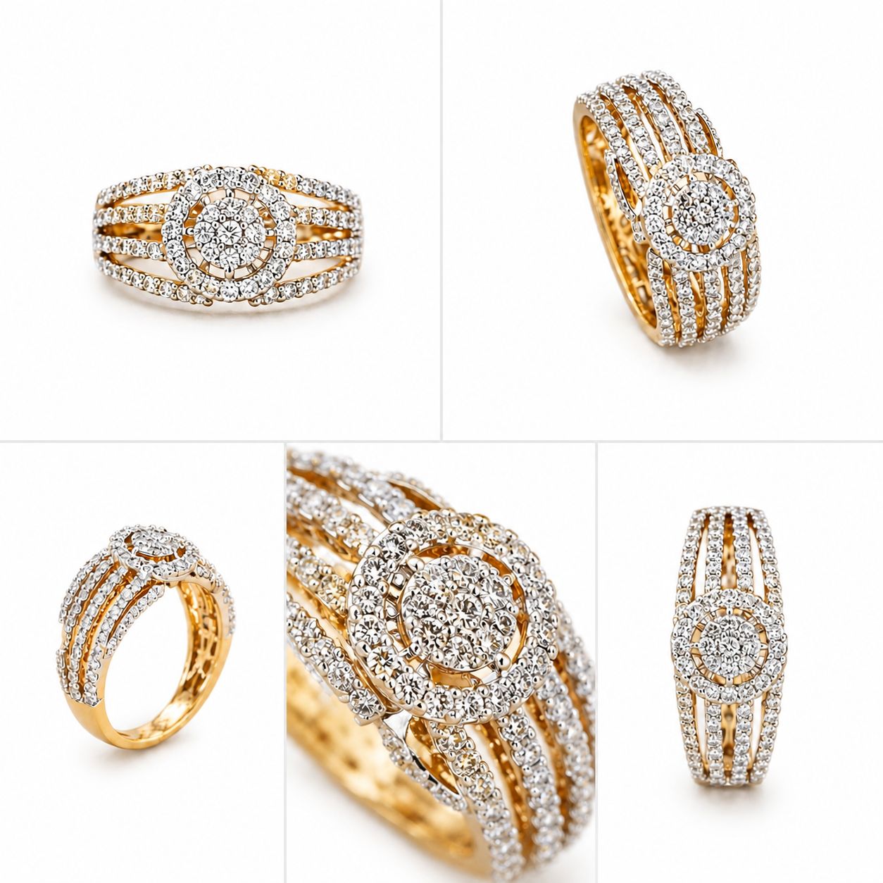14KT NATURAL DIAMOND RING