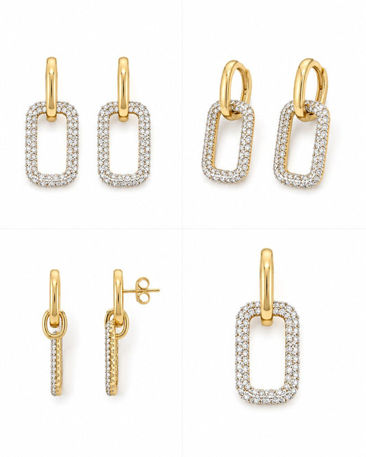 9KT NATURAL DIAMOND EARRING