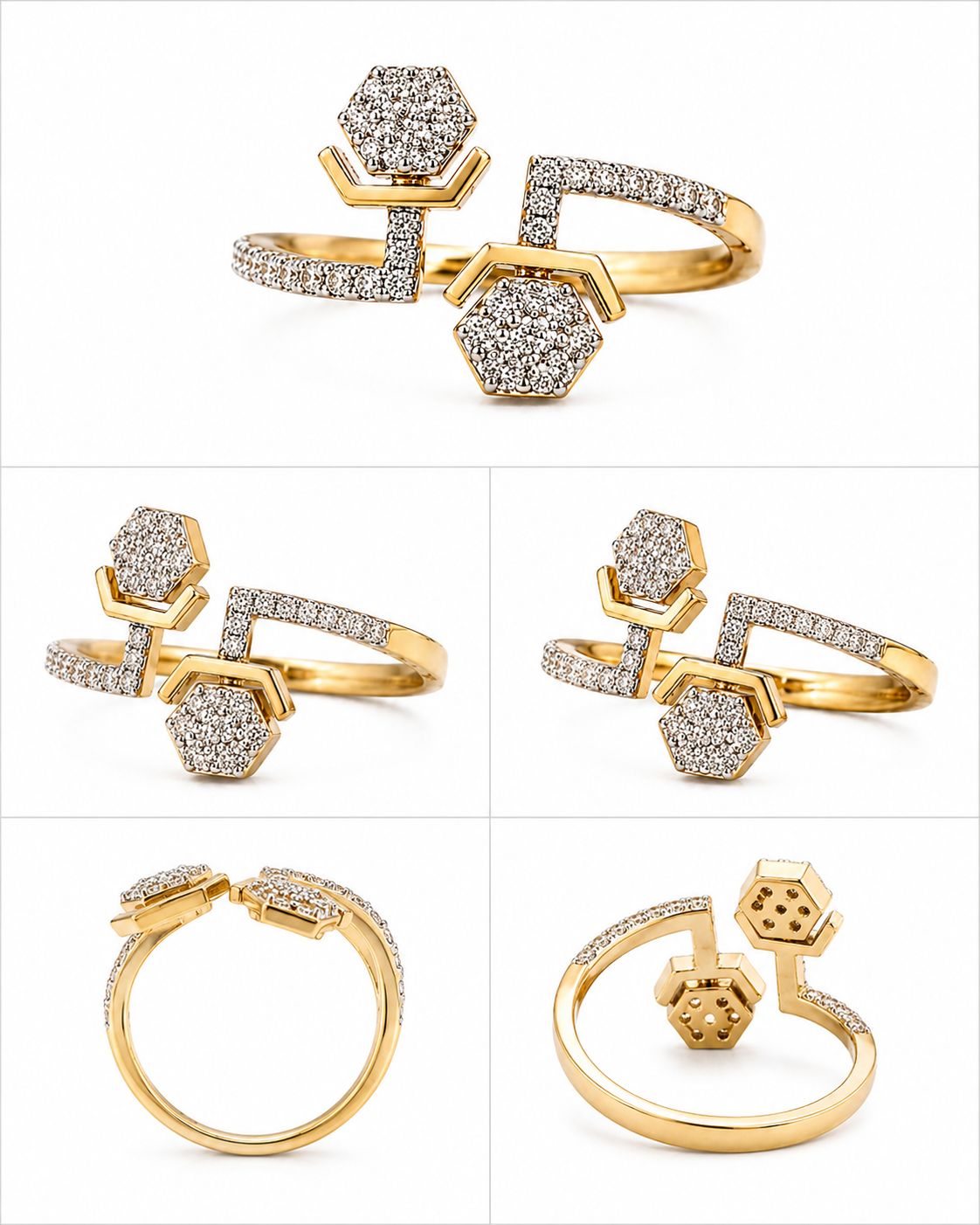 14KT NATURAL DIAMOND RING