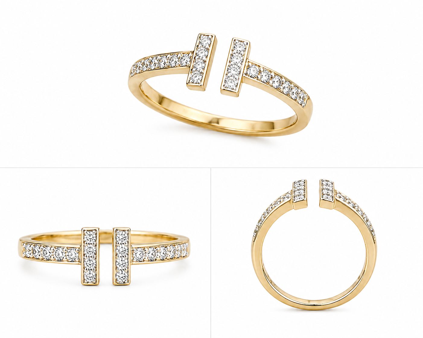 14KT NATURAL DIAMOND RING