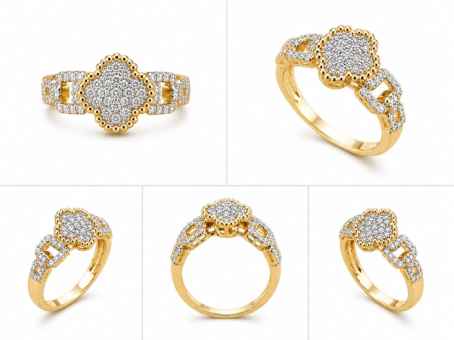 14KT NATURAL DIAMOND RING