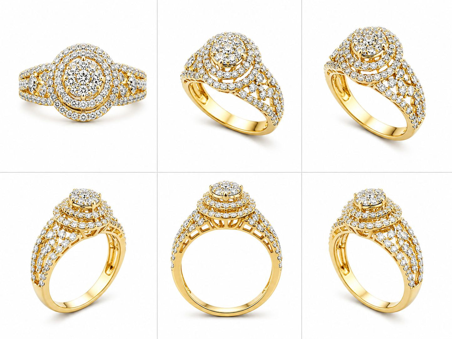 14KT NATURAL DIAMOND RING