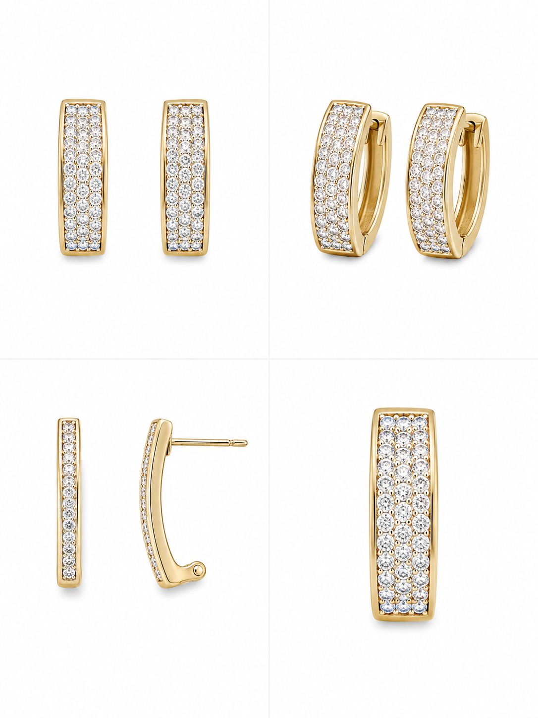 9KT NATURAL DIAMOND  EARRING