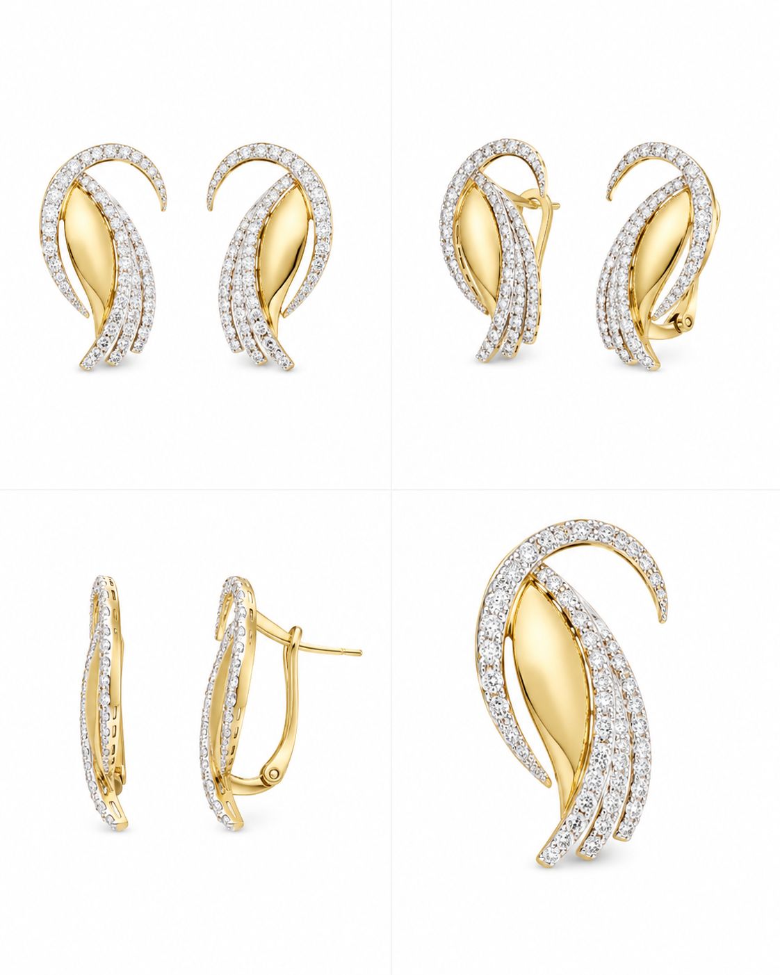 14KT NATURAL DIAMOND EARRING