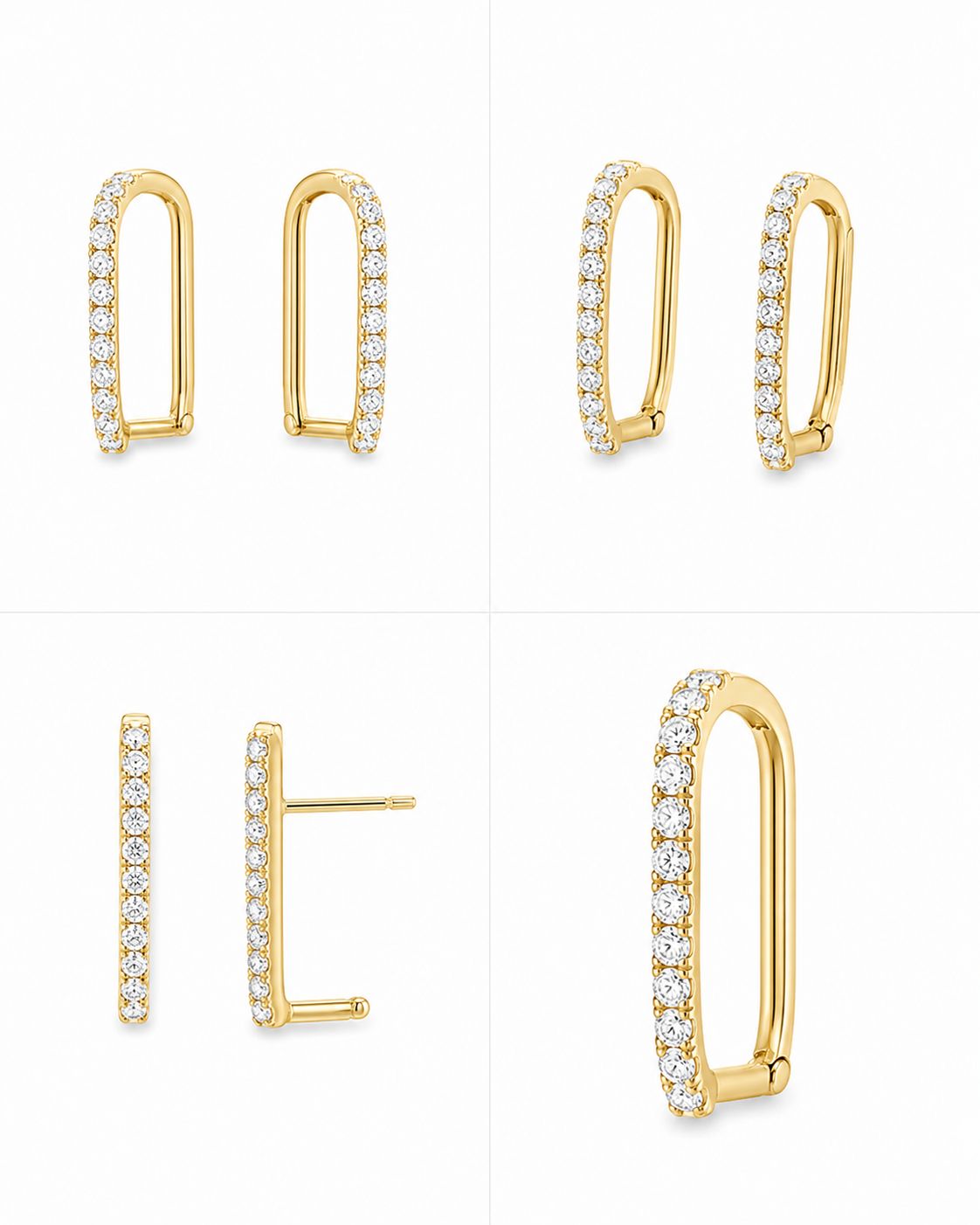 9KT NATURAL DIAMOND EARRING
