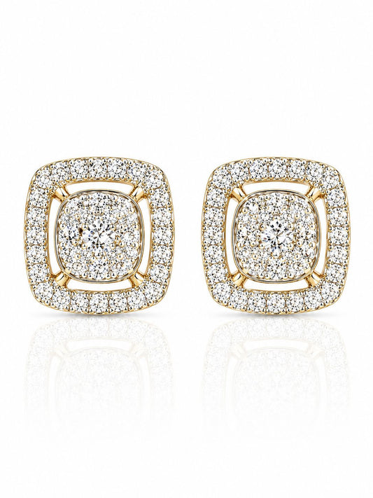 14KT NATURAL DIAMOND EARRING