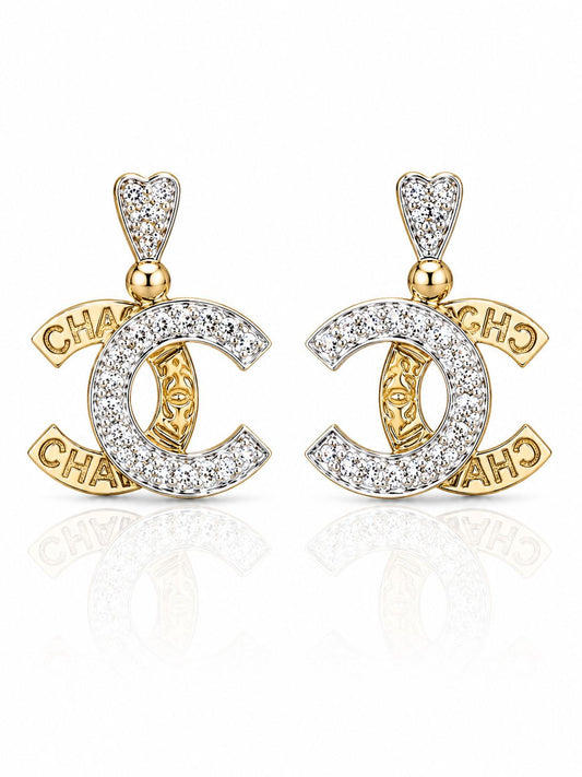14KT NATURAL DIAMOND EARRING