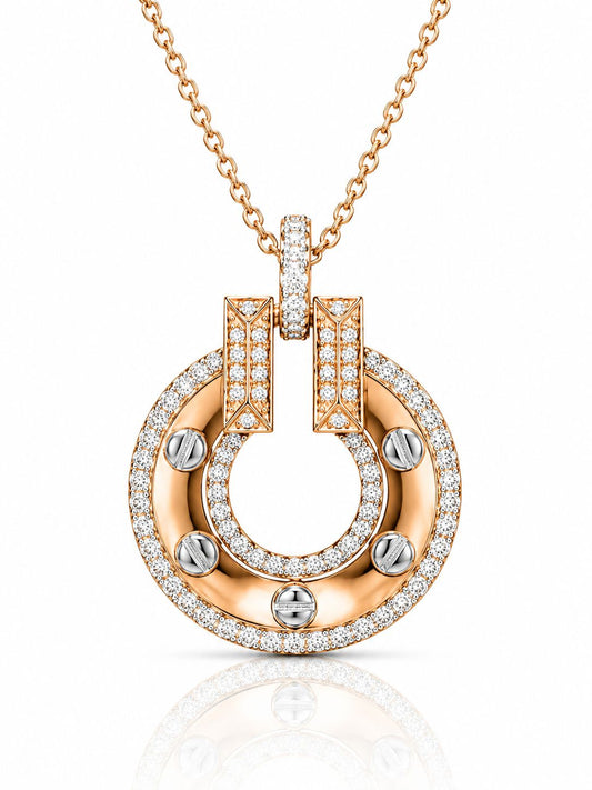 14KT NATURAL DIAMOND PENDANT