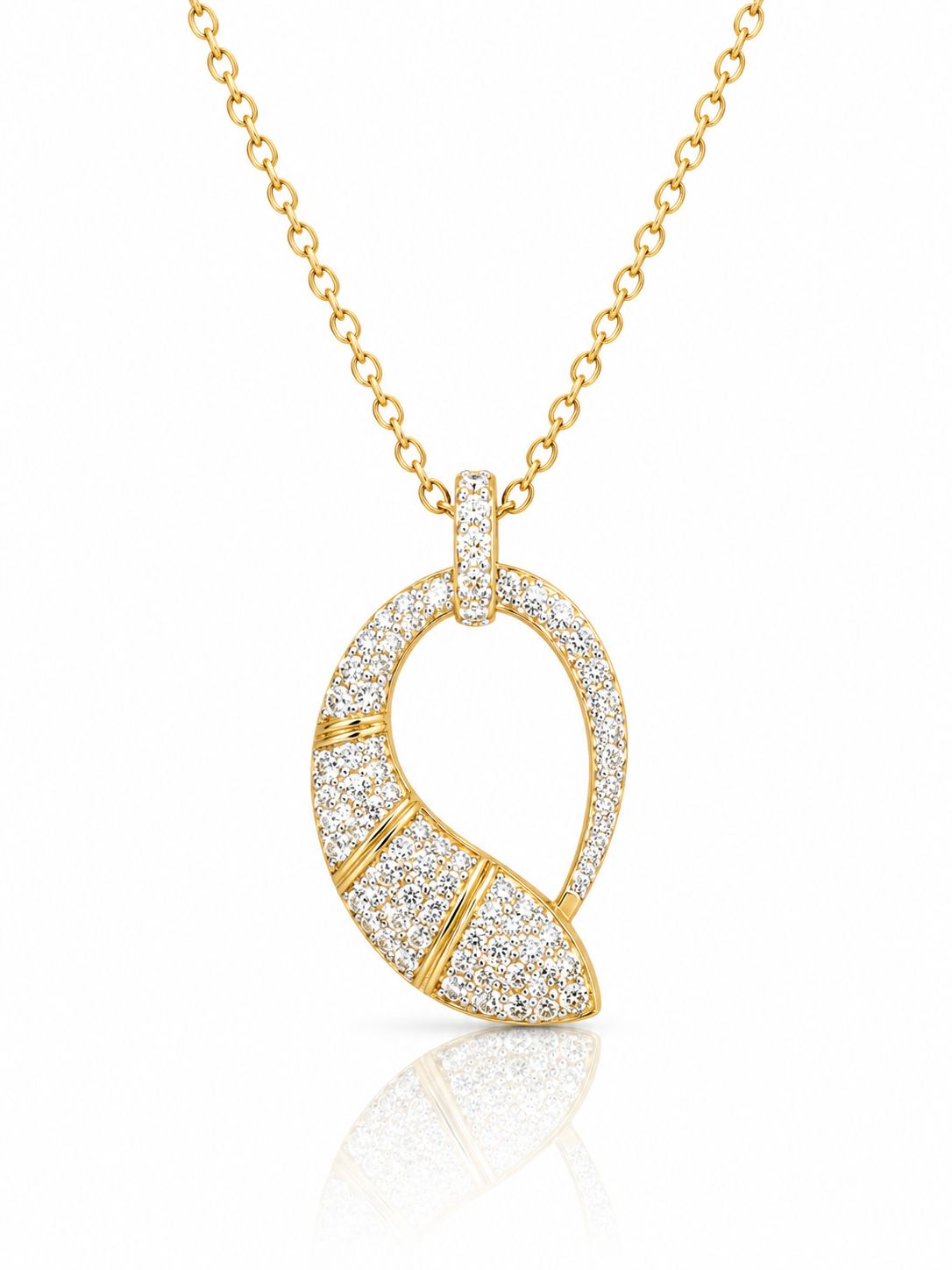 14KT NATURAL DIAMOND PENDANT