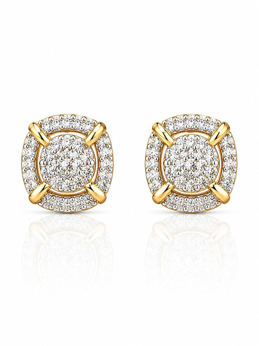 14KT NATURAL DIAMOND EARRING