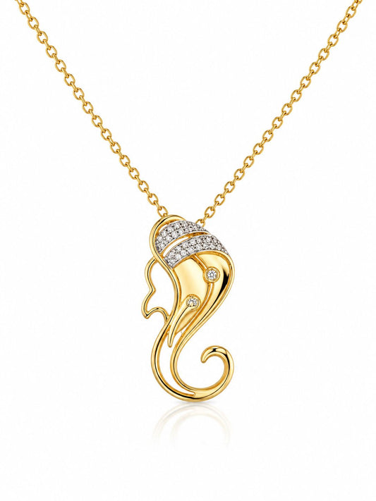 9KT NATURAL DIAMOND PENDANT