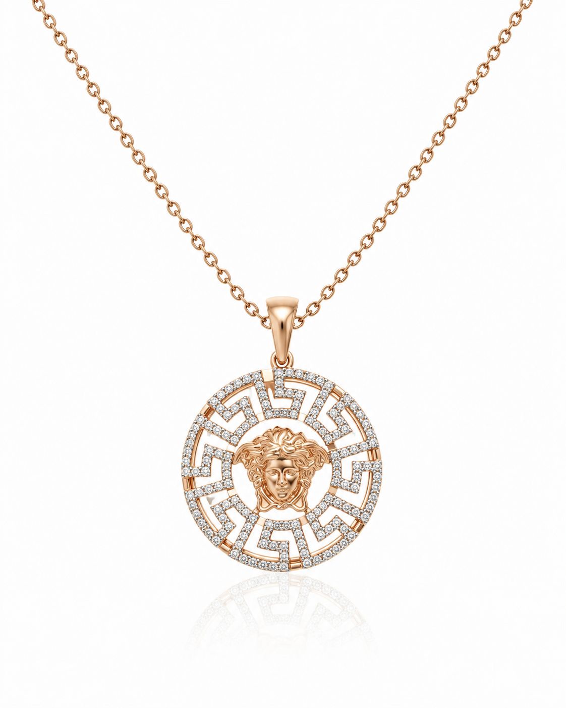 14KT NATURAL DIAMOND PENDANT