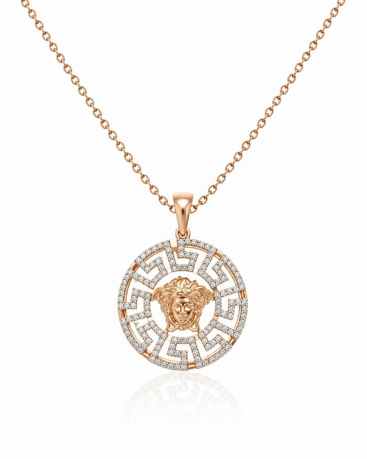 14KT NATURAL DIAMOND PENDANT