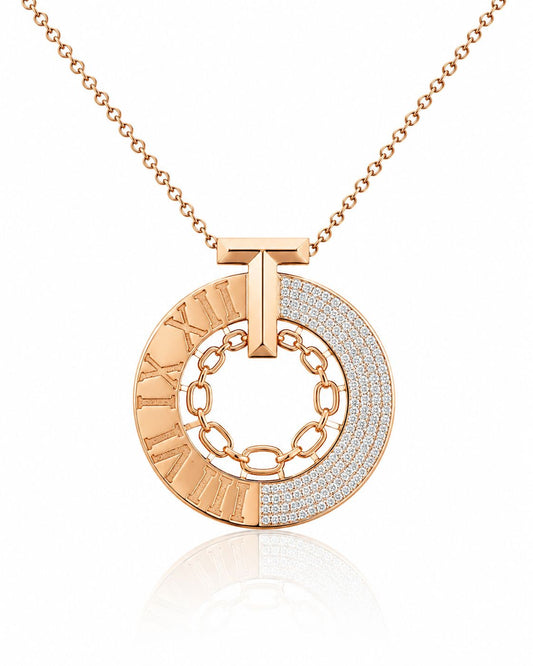 14KT NATURAL DIAMOND PENDANT