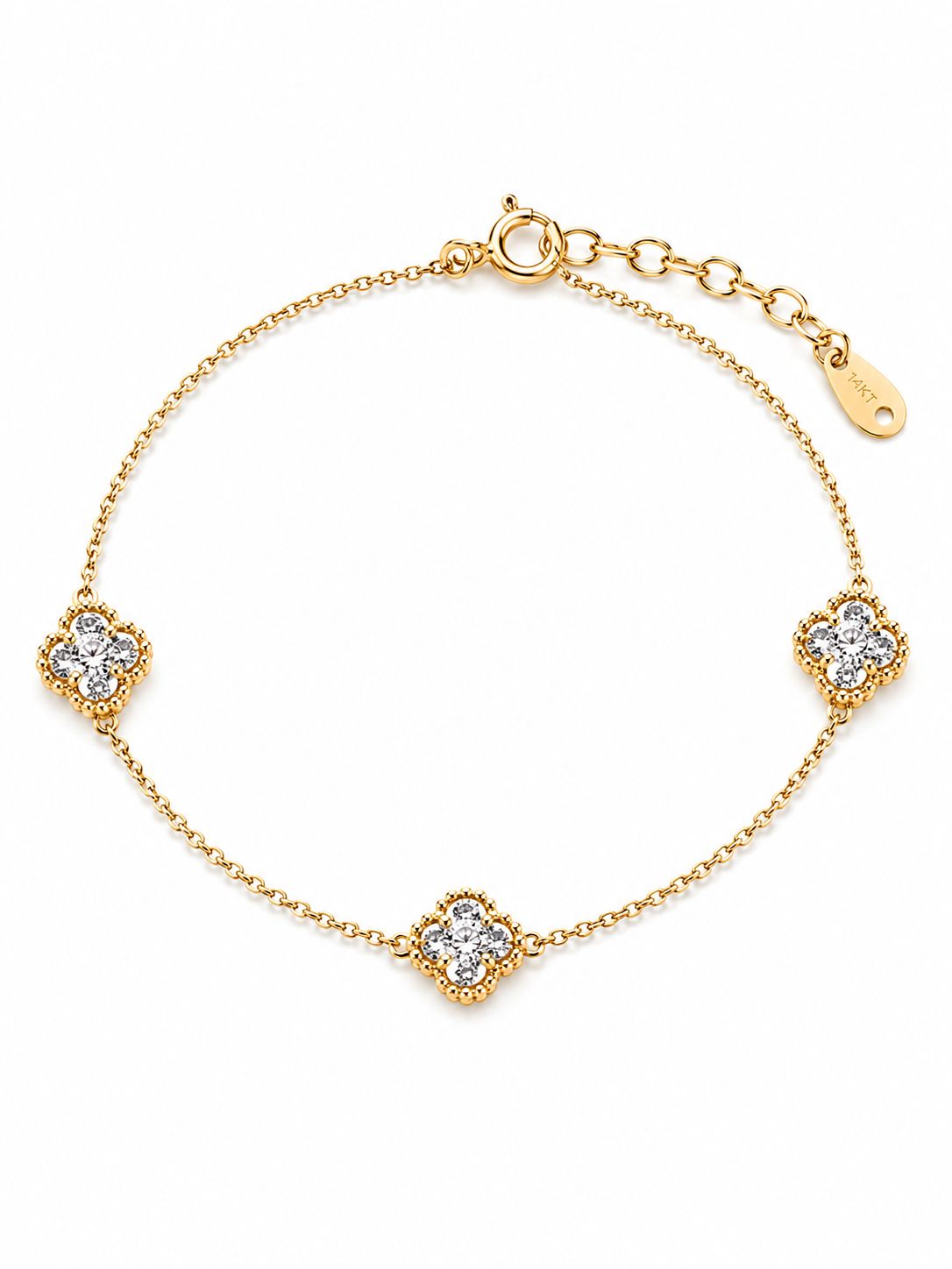 14KT NATURAL DIAMOND BRACELET