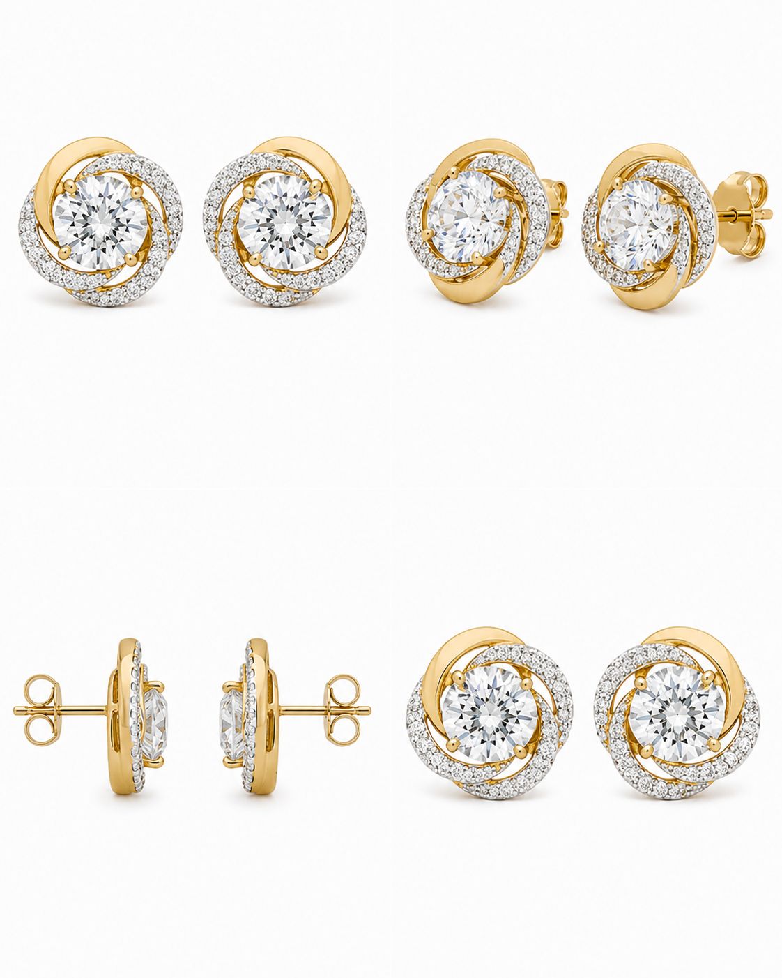 9KT LAB GROWN DIAMOND EARRING