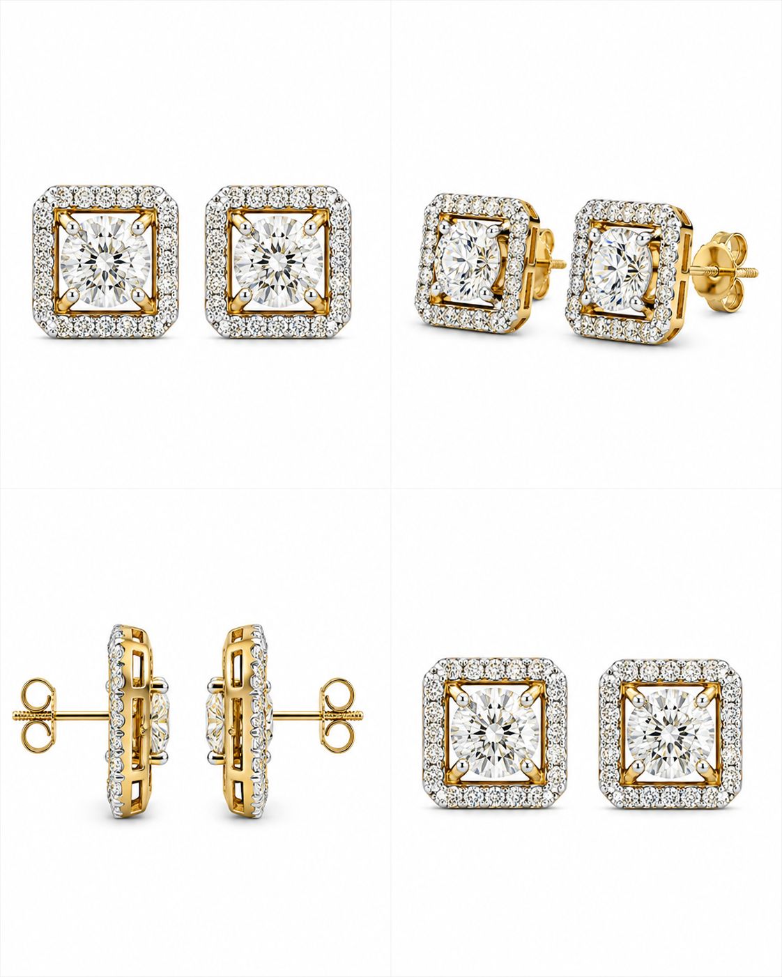 9KT LAB GROWN DIAMOND EARRING