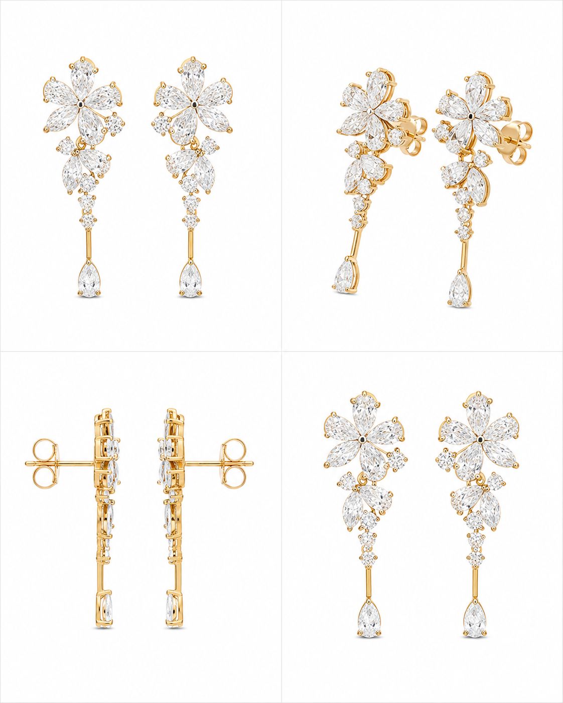 9KT LAB GROWN DIAMOND EARRING