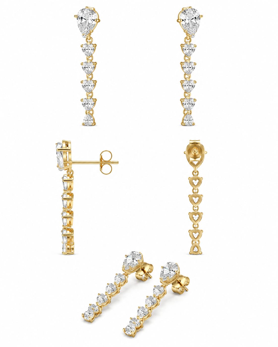 9KT LAB GROWN DIAMOND EARRING