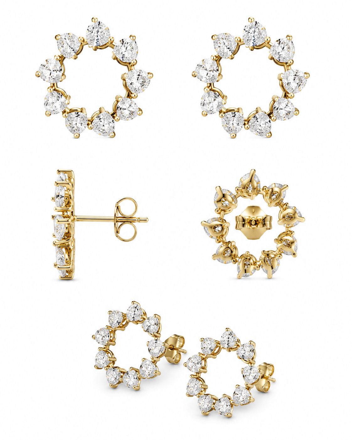 9KT LAB GROWN DIAMOND EARRING