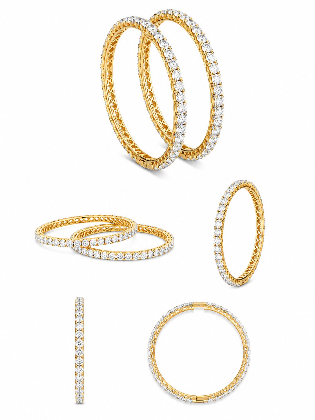 9KT LAB GROWN DIAMOND BANGLE