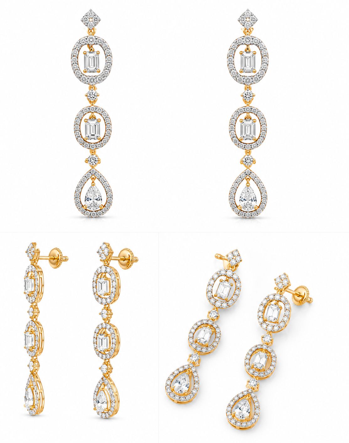9KT LAB GROWN DIAMOND EARRING